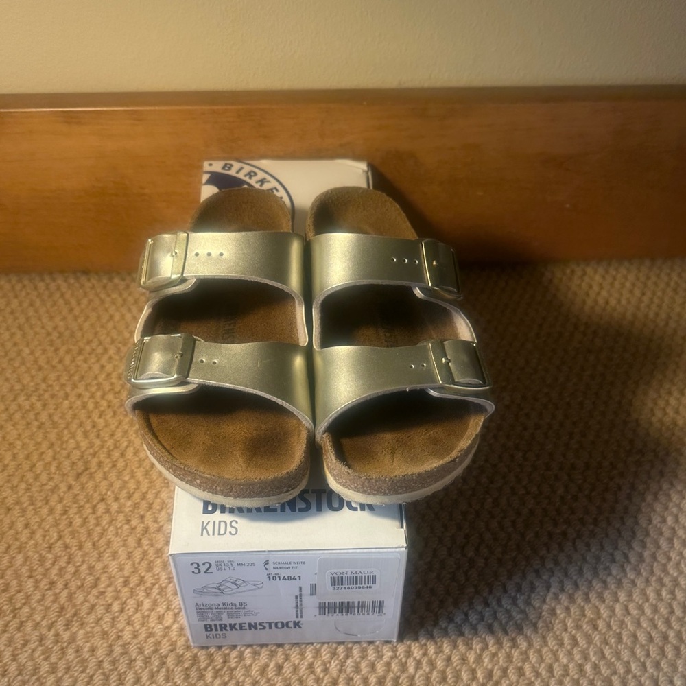 Birkenstock Kids Metallic Sandals